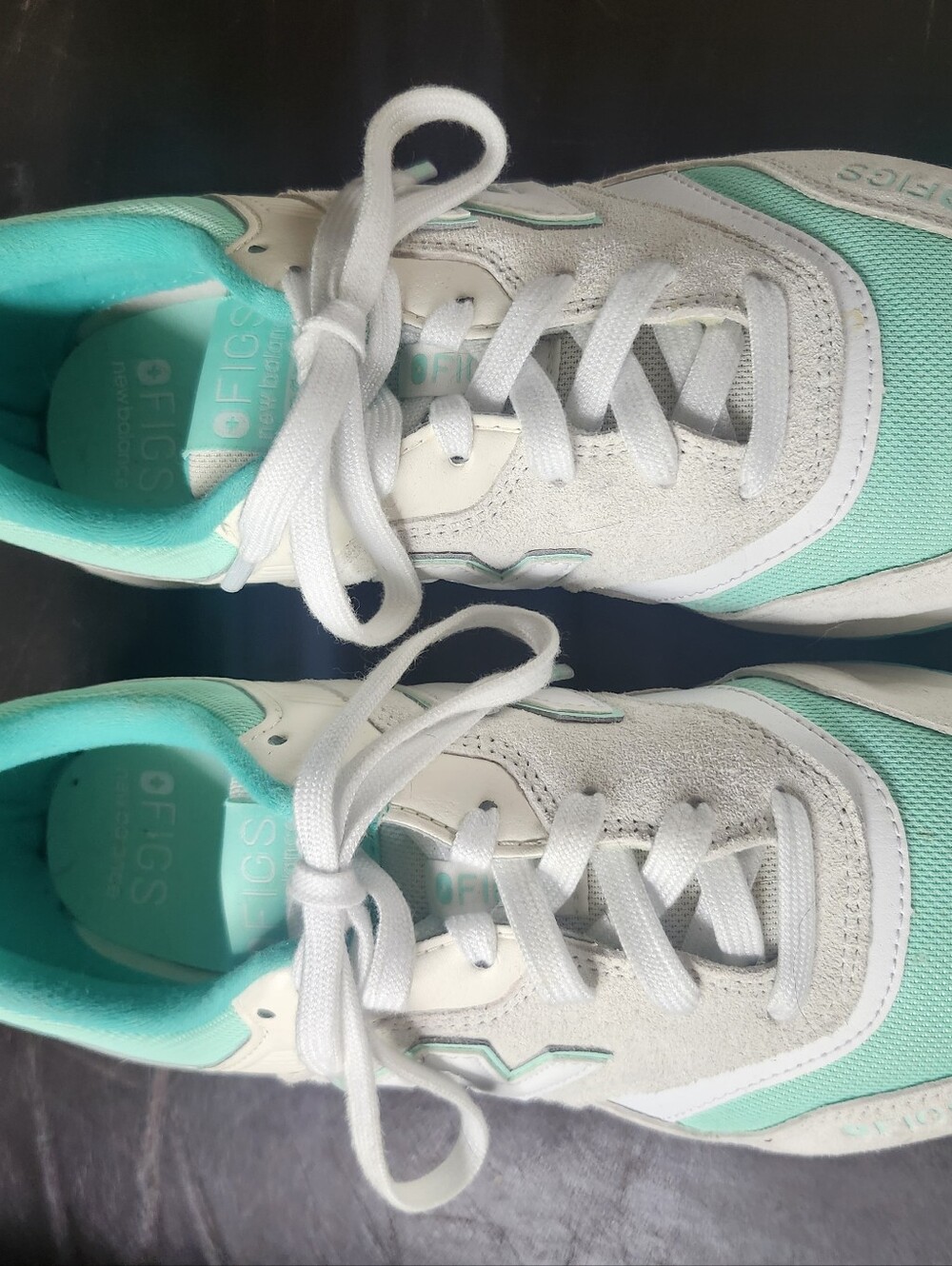 New Balance Mint Green and White Women's Athletic Sneakers - Picture 3 of 9